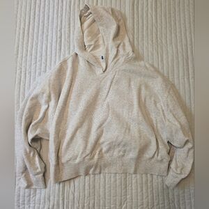 Old Navy Light Heather Gray Cropped Hoodie Size XXL Petite